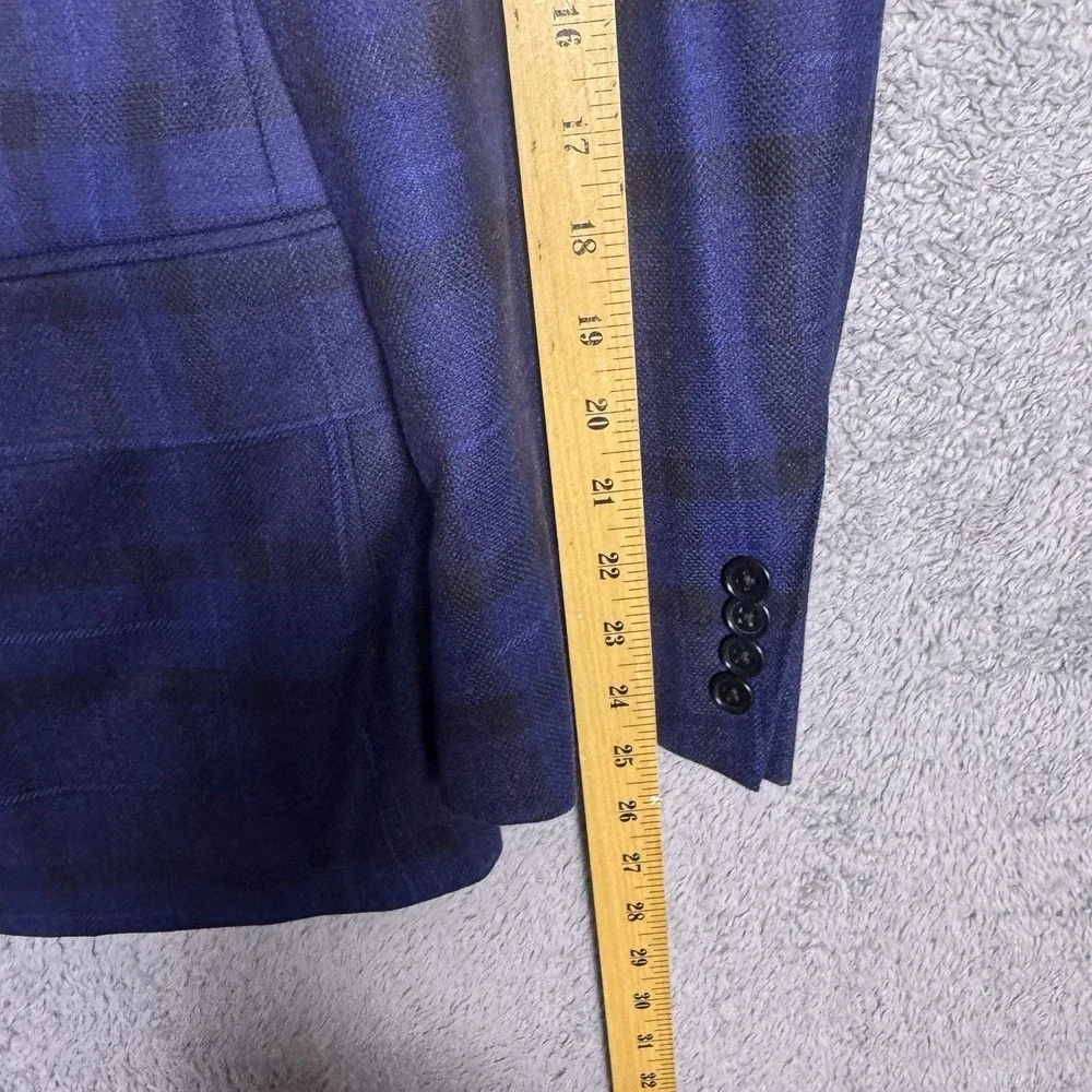 Canali Sport Coat Men IT 50R Wool Windowpane Jacket Blazer Soft Suit Jacket